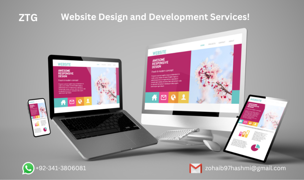 web design and development services in Pakistan